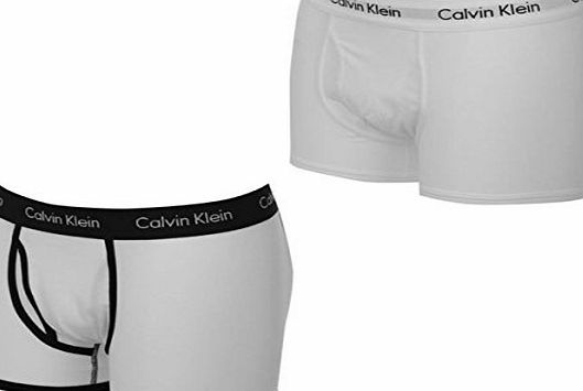 Calvin Klein 365 2 Pack Boxers Mens White/White Medium [Apparel]